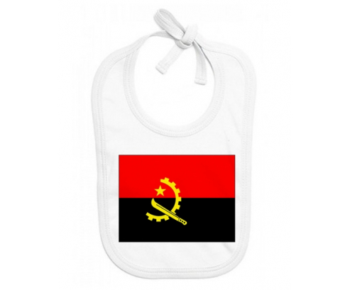 Bavoir bebé personalizado Bandera de Angola
