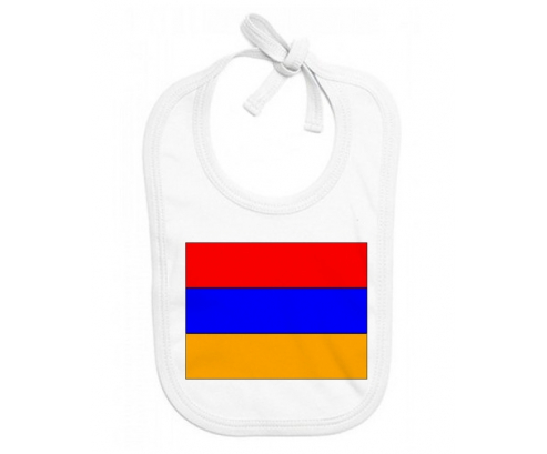 Bavoir bandera de bebé personalizada Armenia