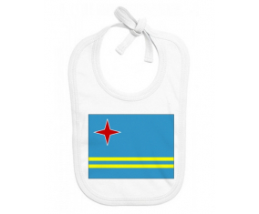 Bavoir bebé bandera personalizada de Aruba