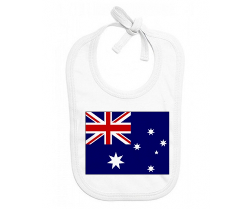 Bavoir bandera de bebé personalizada Australia