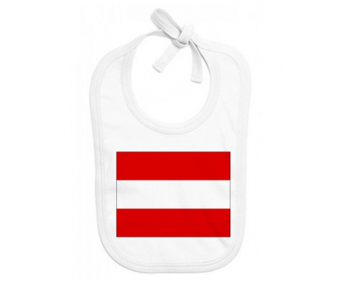Bavoir bandera de bebé personalizada Austria