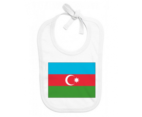Bavoir bebé personalizado Bandera Azerbaiyán