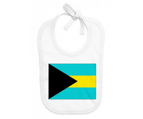 Bavoir bebé personalizado bahamas bandera