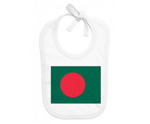 Bavoir bebé bandera personalizada de Bangladesh