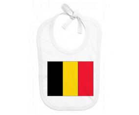 Bavoir bebé bandera personalizada Bélgica