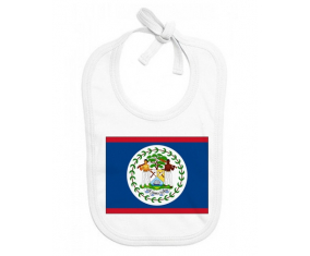 Bavoir bebé personalizada bandera de Belice