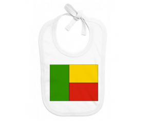 Bavoir bebé bandera benin personalizada