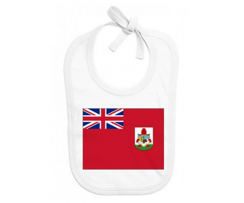 Bavoir bebé bandera personalizada de las Bermudas