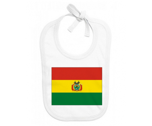 Bavoir bebé personalizado bandera de Bolivia