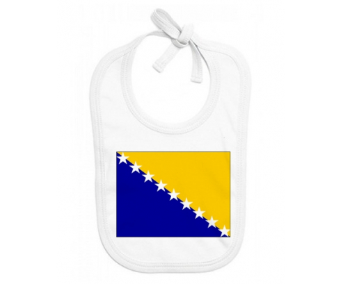 Bavoir bandera de bebé personalizada Bosnia y Herzegovina