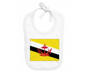 Bavoir bebé personalizado Brunei Darussalam Bandera