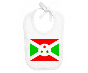Bavoir bebé bandera personalizada Burundi