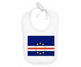 Bavoir bebé bandera personalizada de Cabo Verde