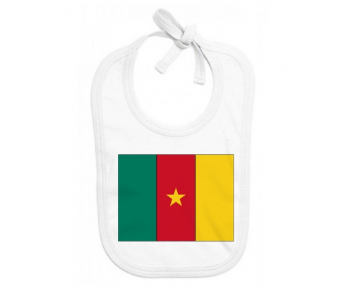 Bavoir bebé bandera personalizada Camerún