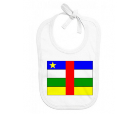 Bavoir bebé bandera personalizada República Centroafricana