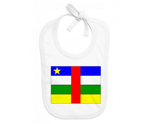 Bavoir bebé bandera personalizada República Centroafricana