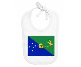 Bavoir bebé bandera personalizada isla de Navidad