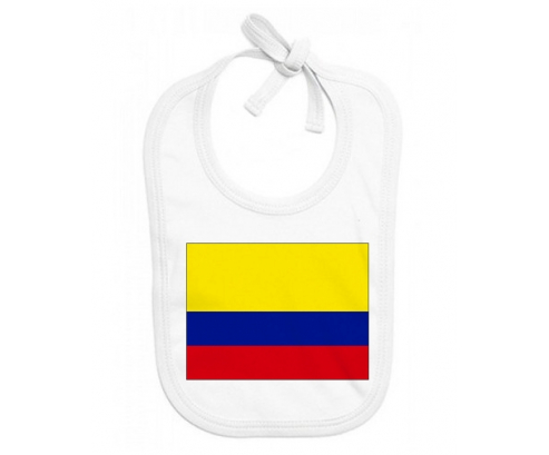 Bavoir bebé bandera personalizada Colombia