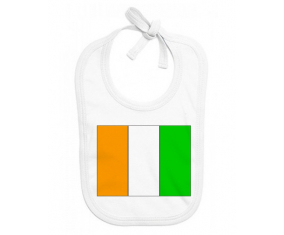 Bavoir bebé bandera personalizada Costa de Marfil