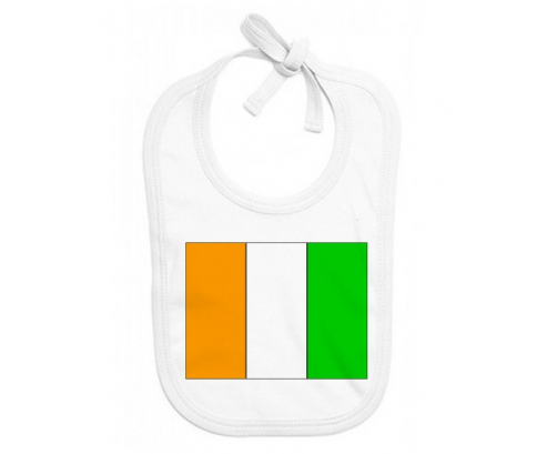 Bavoir bebé bandera personalizada Costa de Marfil