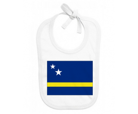 Bavoir bebé bandera curacao personalizada