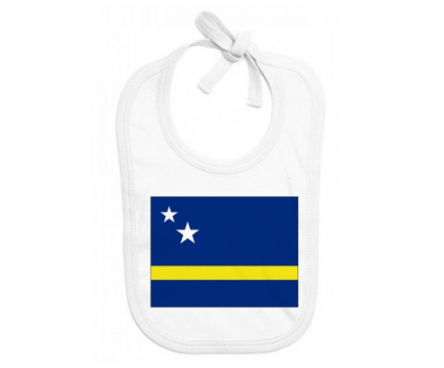 Bavoir bebé bandera curacao personalizada