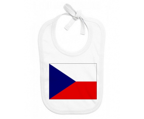 Bavoir bebé personalizado Bandera República Checa