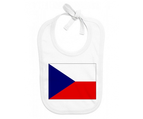 Bavoir bebé personalizado Bandera República Checa