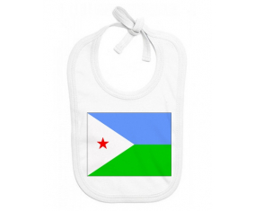 Bavoir bebé bandera personalizada Djibouti