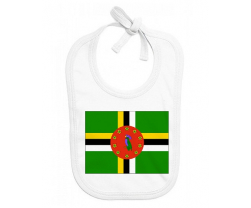 Bavoir bebé personalizado Bandera Dominique