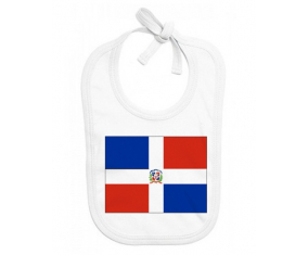 Bavoir bebé bandera personalizada de República Dominicana
