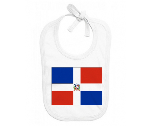 Bavoir bebé bandera personalizada de República Dominicana