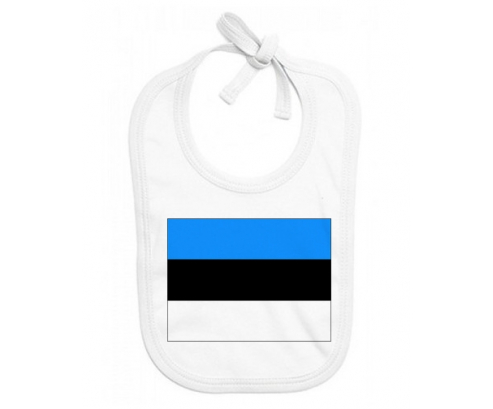 Bavoir bebé bandera personalizada Estonia