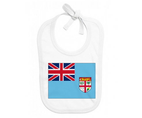 Bavoir bebé personalizado Fiji bandera