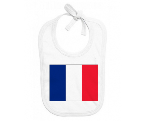 Bavoir France de la bandera personalizada del bebé