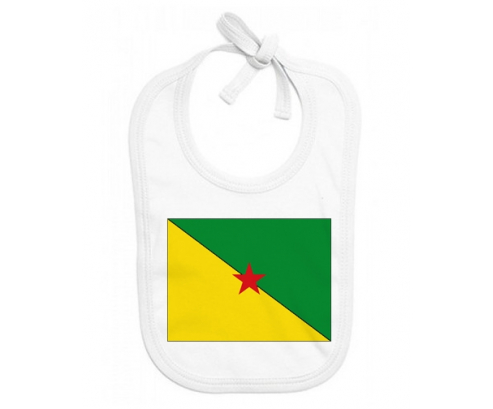 Bavoir bebé personalizada bandera de Guayana Francesa