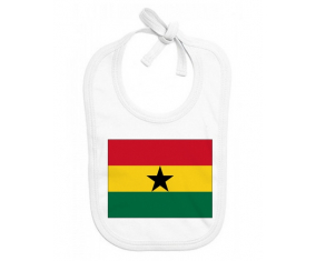 Bavoir bandera personalizada del bebé Ghana