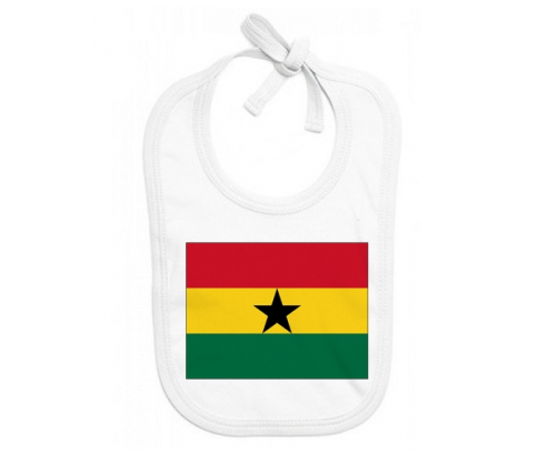 Bavoir bandera personalizada del bebé Ghana