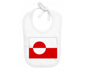 Bavoir bebé bandera personalizada de Groenlandia