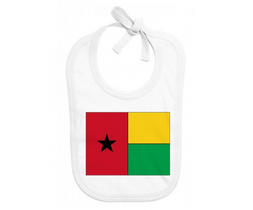 Bavoir bebé bandera de Guinea personalizada
