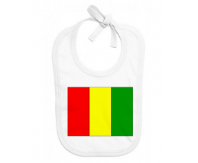 Bavoir bebé bandera personalizada Guinea Bissau