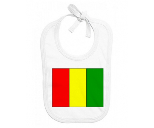 Bavoir bebé bandera personalizada Guinea Bissau