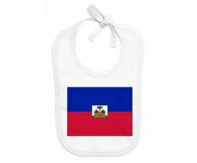 Bavoir bebé personalizada bandera de Haití
