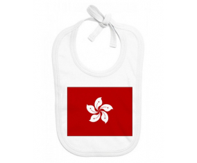 Bavoir bebé bandera personalizada de Hong Kong