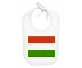 Bavoir bebé bandera personalizada Hungría