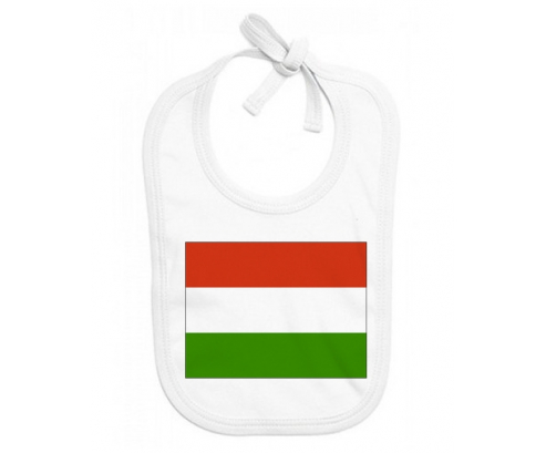 Bavoir bebé bandera personalizada Hungría