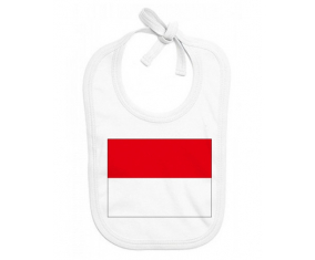 Bavoir bandera de bebé personalizada Indonesia