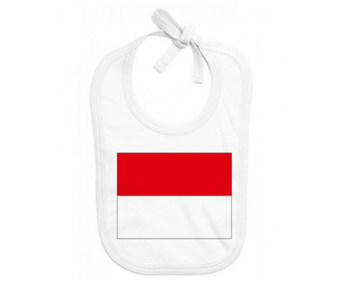 Bavoir bandera de bebé personalizada Indonesia