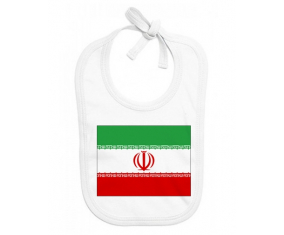 Bavoir bandera de bebé personalizada Irán