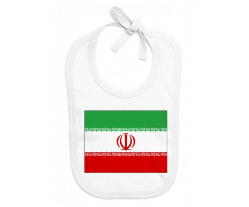 Bavoir bandera de bebé personalizada Irán